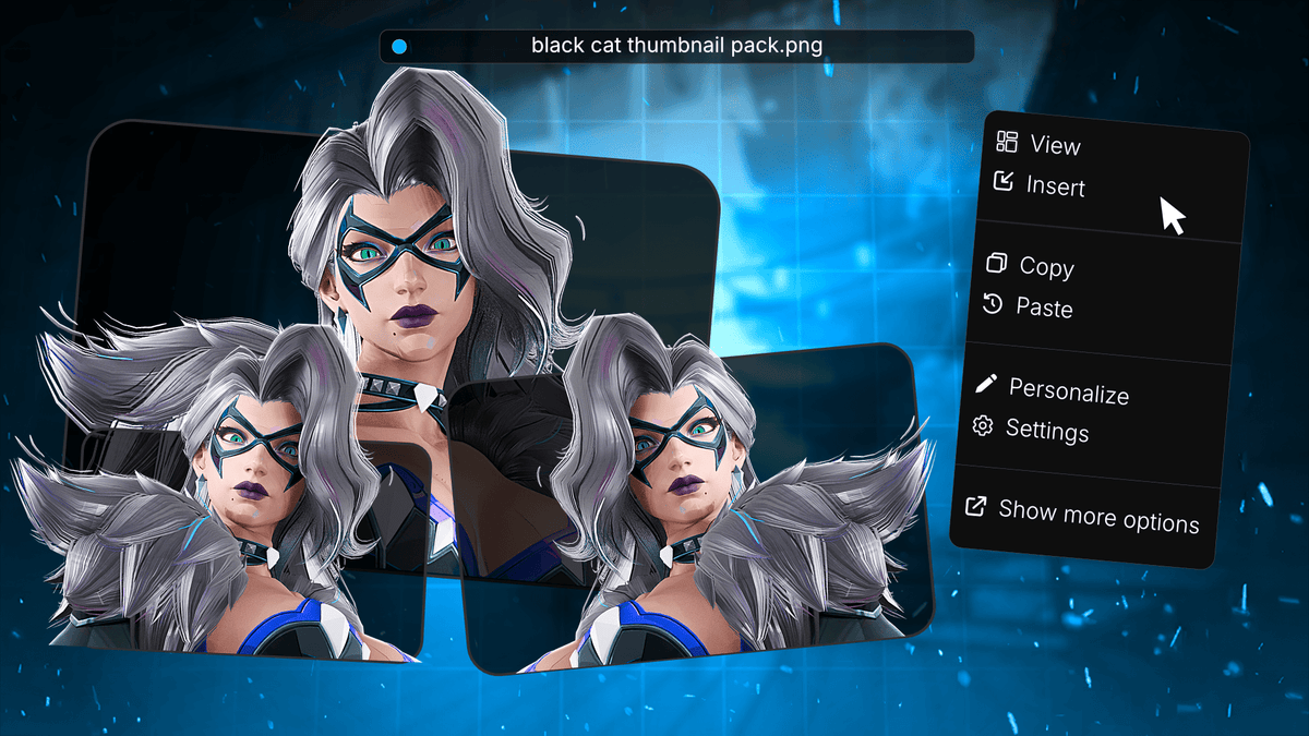 Black Cat Marvel Rivals render pack example 3