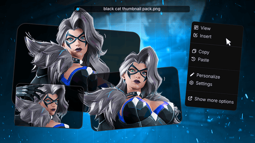 Black Cat Marvel Rivals render pack example 1