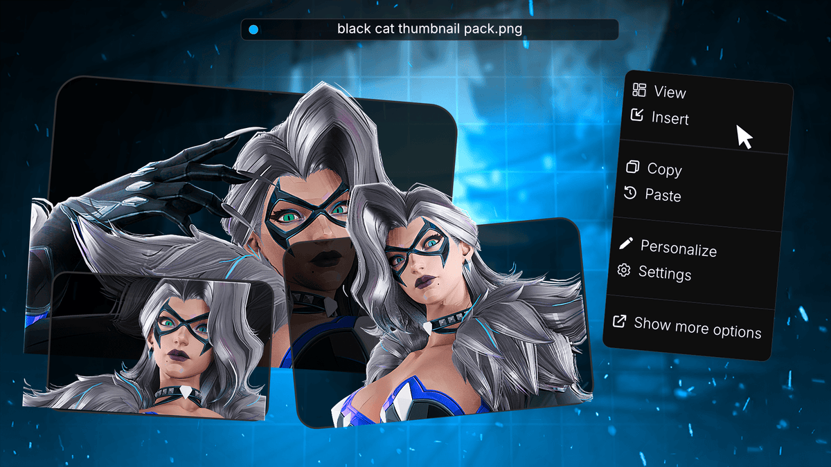Black Cat Marvel Rivals render pack example 2