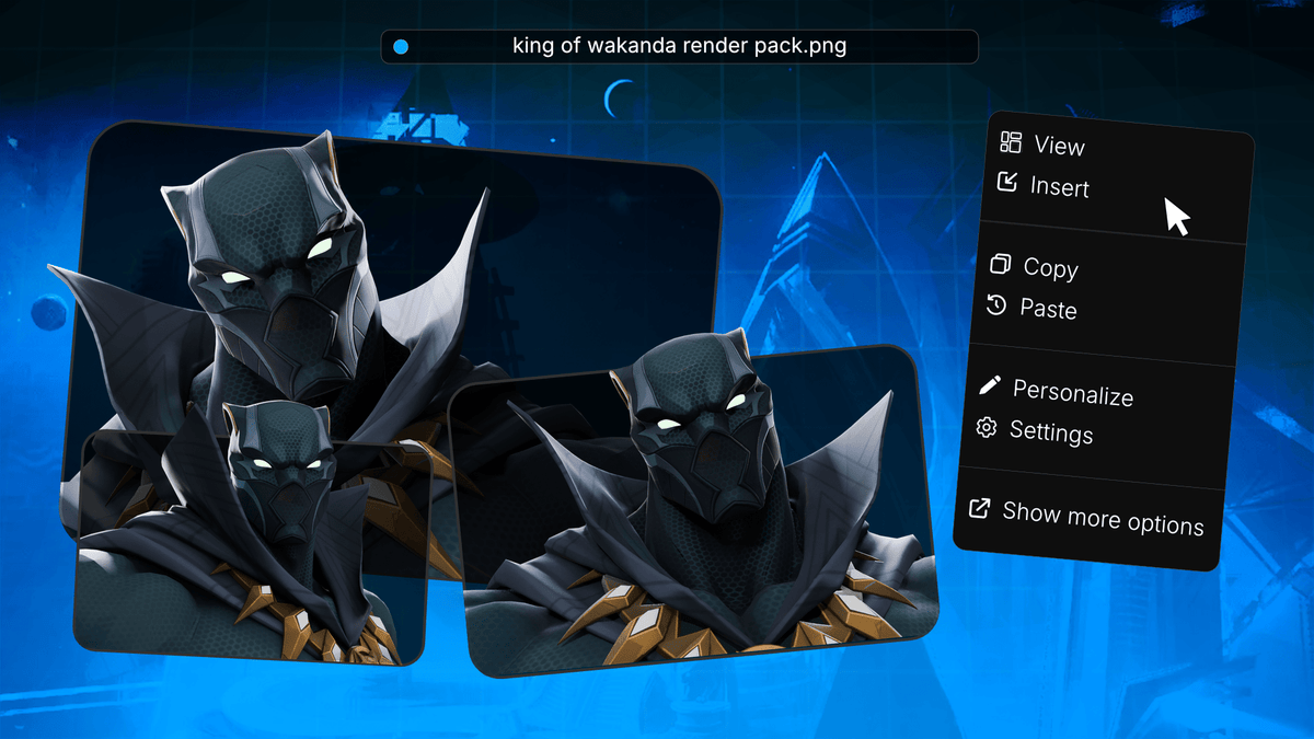 King of Wakanda Black Panther Marvel Rivals render pack example 2