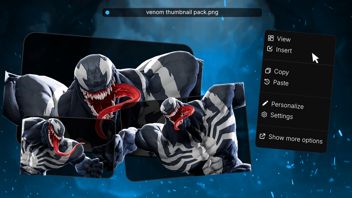 Venom Marvel Rivals render pack example 2